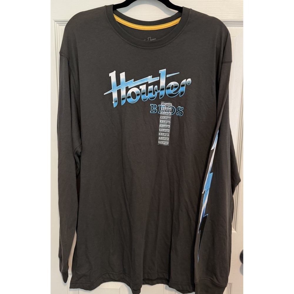 NWT Howler Bros Select Long Sleeve Tee Men's XL Electric Metallic Antique Black